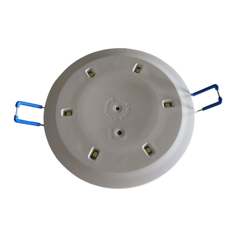 6pcs 5730 Commercieel LED 3W ingebouwde plafond noodlicht met batterij back-up IP20 staal behuizing L117N