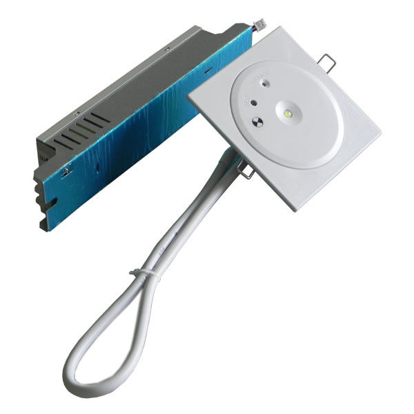 Custom IP45 Niet Onderhouden 1W LED Oplaadbaar Verzonken Noodverlichting voor Plafond met Batterijback-up PC Plaat