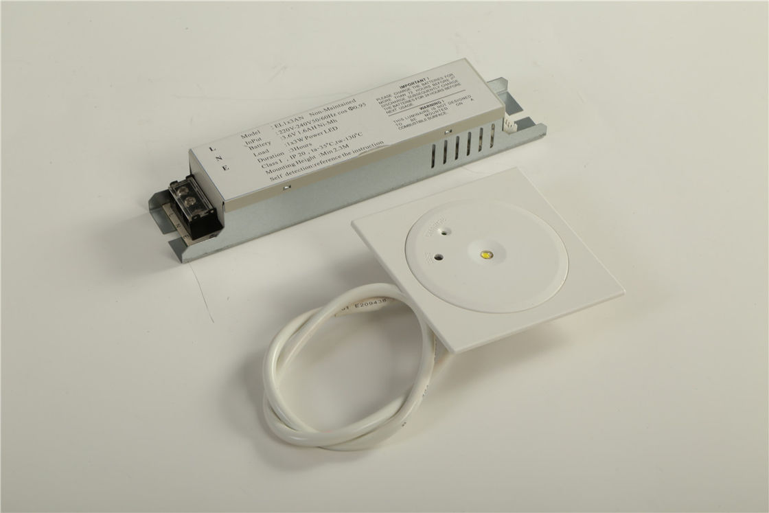 CE-goedgekeurde LED-afvallicht voor brandgevaar met 1 Watt SMD-witte LED en Ni-Cd-batterij