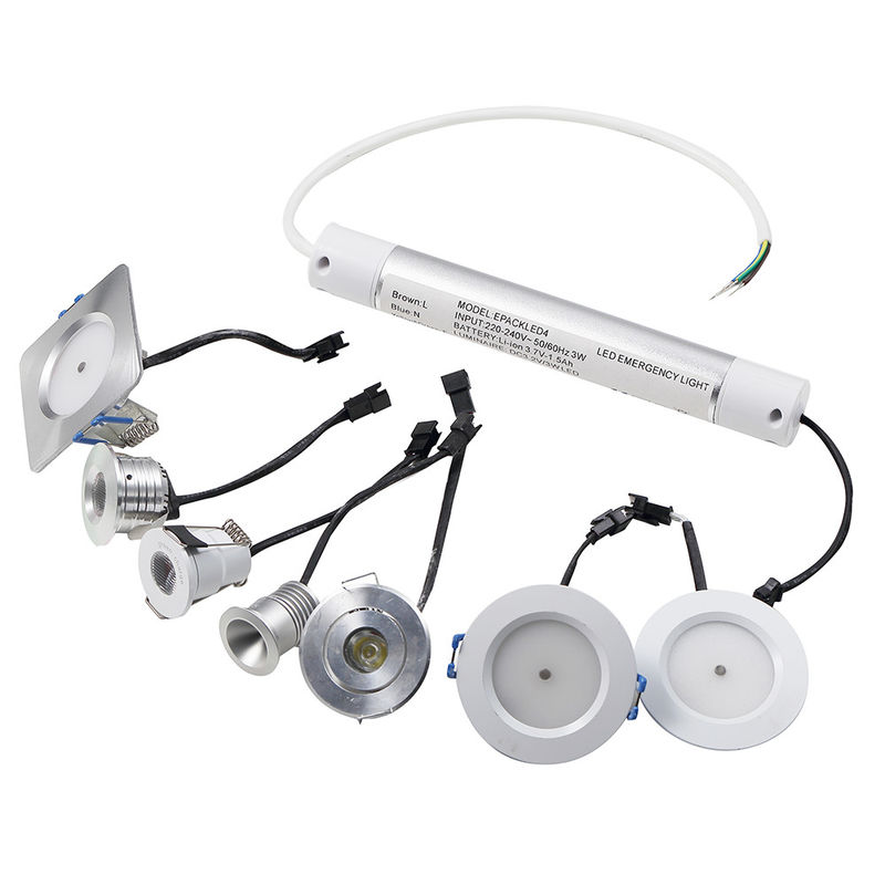 Aluminium behuizing 3W LED oplaadbare noodverlichting met batterij back-up IP20 Hoge helderheid L124N