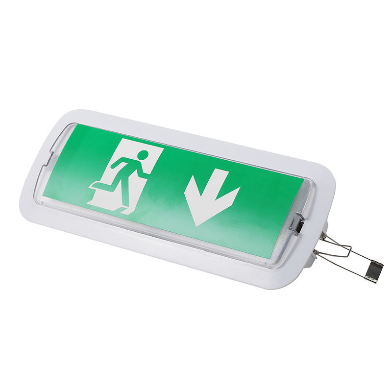 Matte LED Noodverlichting Commercieel met Batterij Back-up Oplaadbaar Licht 1.5W Niet-Onderhouden Plafond Inbouw L116N-B