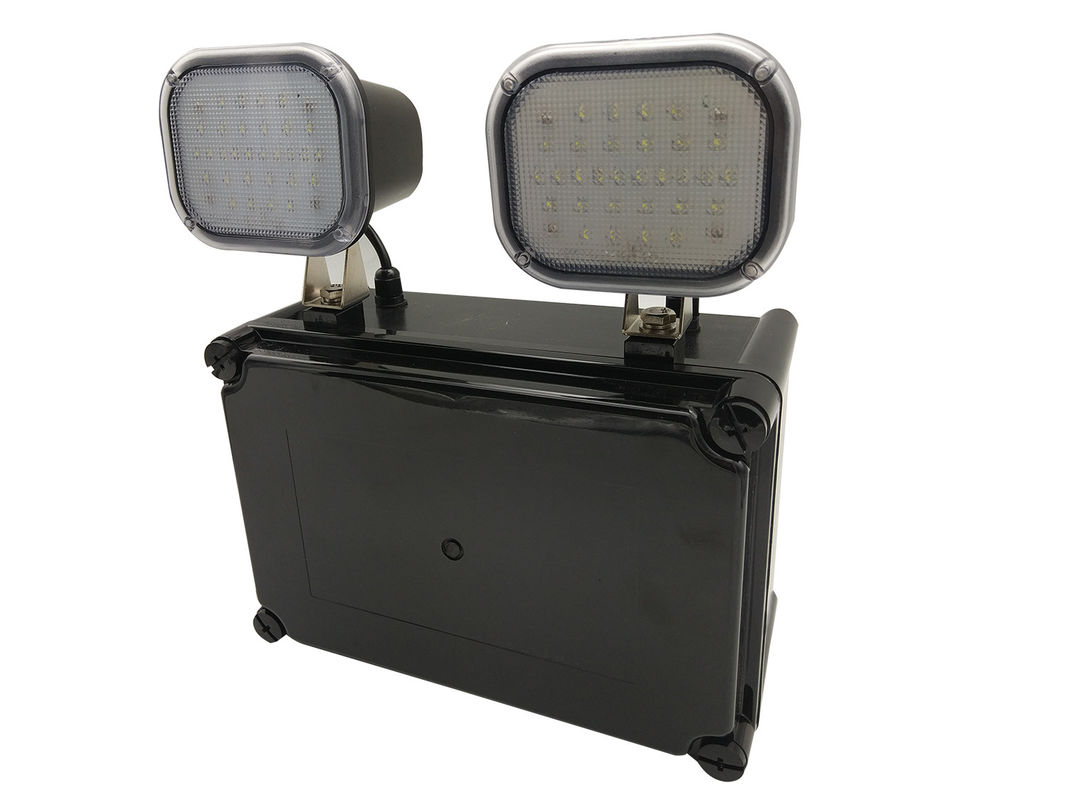 IP65 Waterdicht Dubbelkop LED Noodverlichting 3 Uur Batterij Back-up Oplaadbaar L107N
