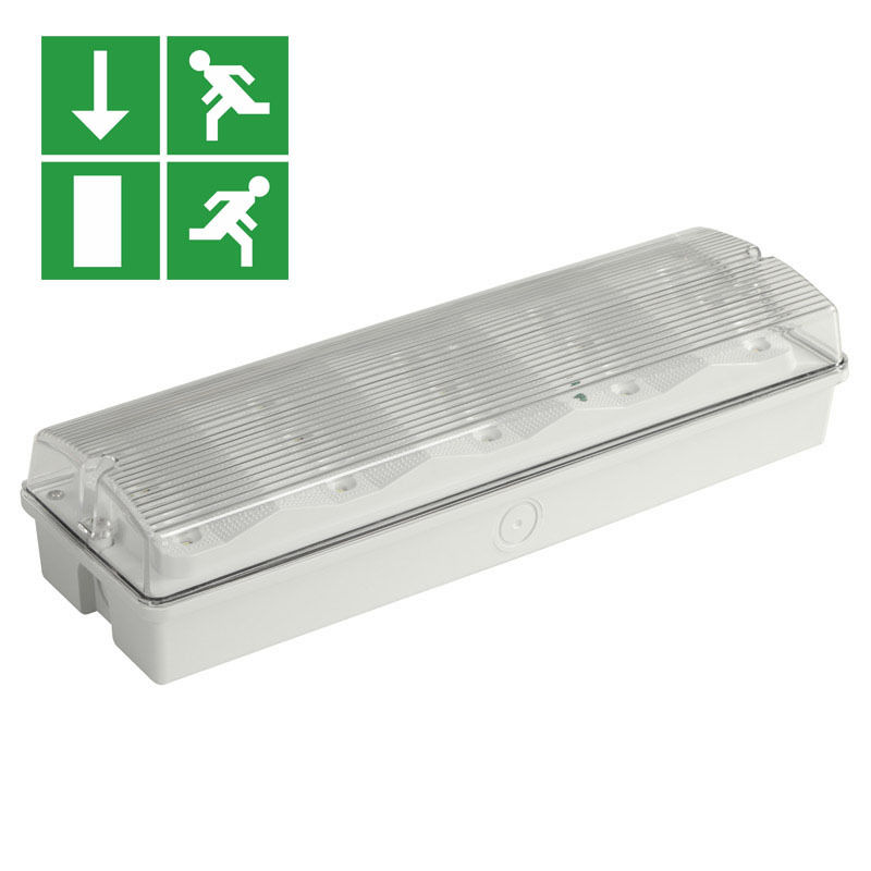 IP65 Waterdicht LED Noodverlichting 3W Natte Locatie Ni-Cd Batterij Back-up 15 stuks 2835 SMD 6500K