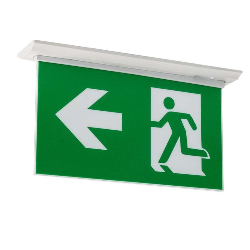 Oplaadbare Li-Ion batterij LED nooduitgang 3 uur back-up muur gemonteerd SL030AM