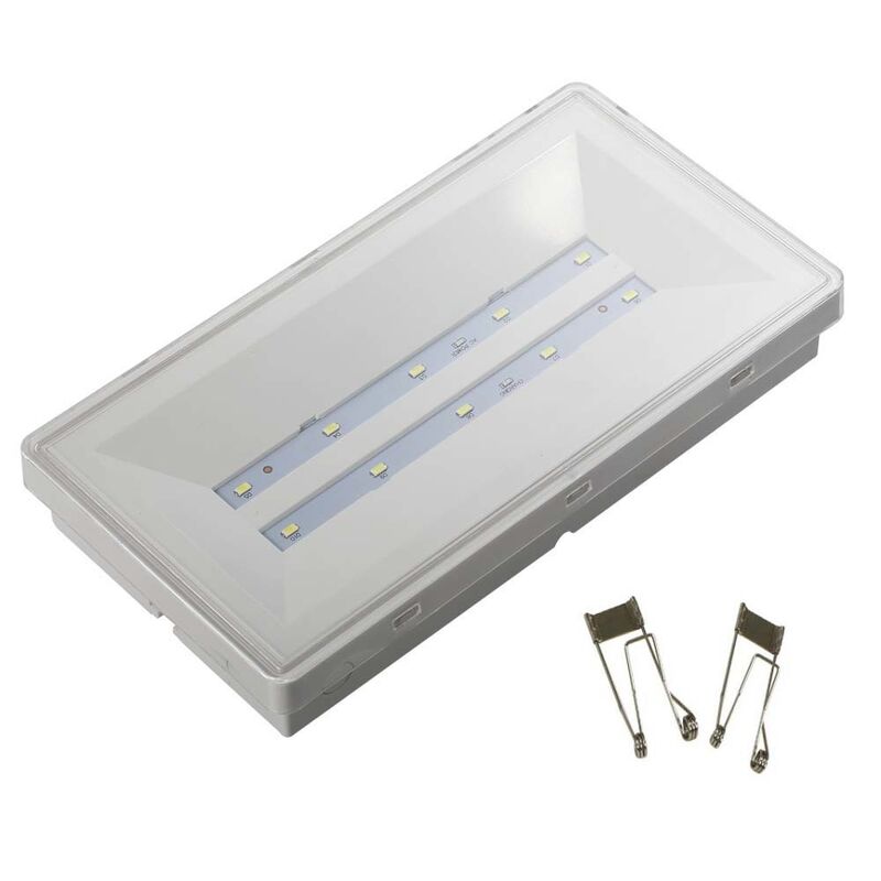 Nooduitgangbord Licht Plafond Inbouw Ni-Cd Batterij IP65 Nominale 5730 SMD LED