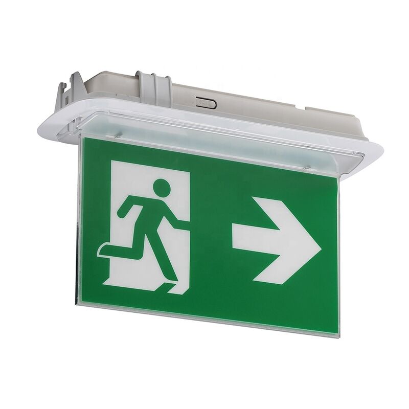 Brandvertragende ABS-behuizing LED dubbelzijdige nooduitgangsverlichting 3 uur werking Ni-Cd-batterij