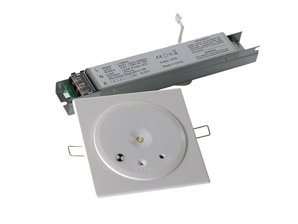 Energiebesparende IP20 commercieel plafond noodgeval met batterij back-up LED downlight 3W SMD Wit Ni-Mh batterij