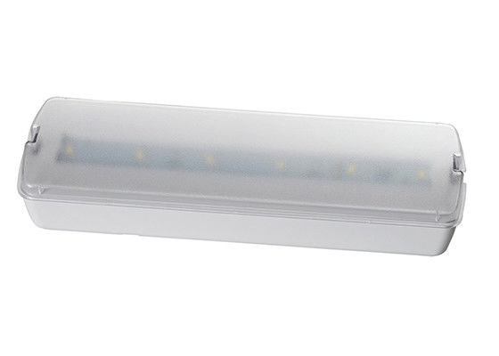 Noodverlichting LED oplaadbaar voor wandmontage met batterijback-up, klein formaat, mat glas