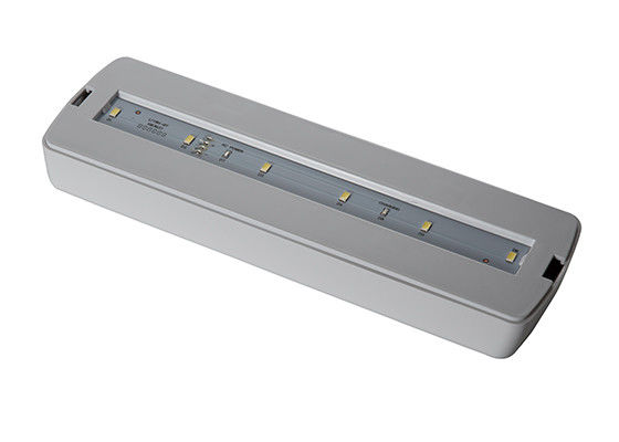 Noodverlichting LED oplaadbaar voor wandmontage met batterijback-up, klein formaat, mat glas