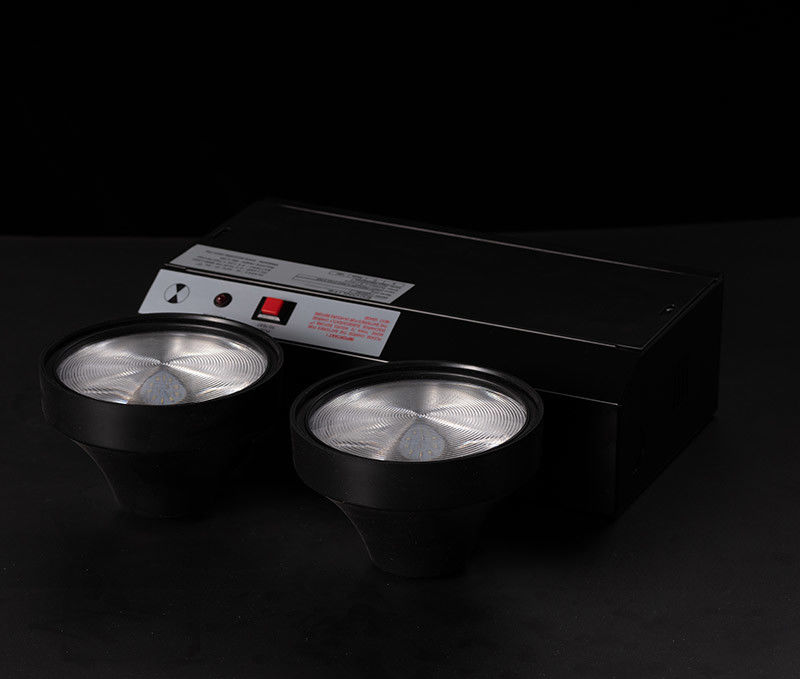 CE Black Casing LED Twin Spot Emergency Light met 3 jaar garantie, 3.6V/1.6Ah batterij en 3 uur duur