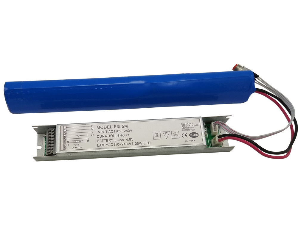 LED Noodomzettingskit Zelf Test Li-Ion Batterij 1-3 Uur Noodtijd