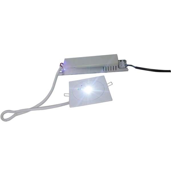 Niet onderhouden 3W plafond ingedrukt noodlicht met batterij back-up LED nood downlight 3 uur