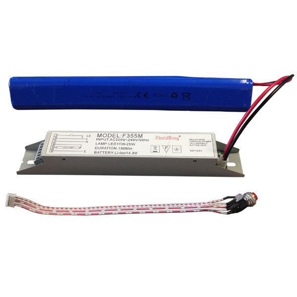 Batterijgevoede Noodverlichting Voeding met Li-ion Batterij 14.8V 6.0Ah en Zelf-test Functie voor Meer dan 3 Uur Gebruiksduur