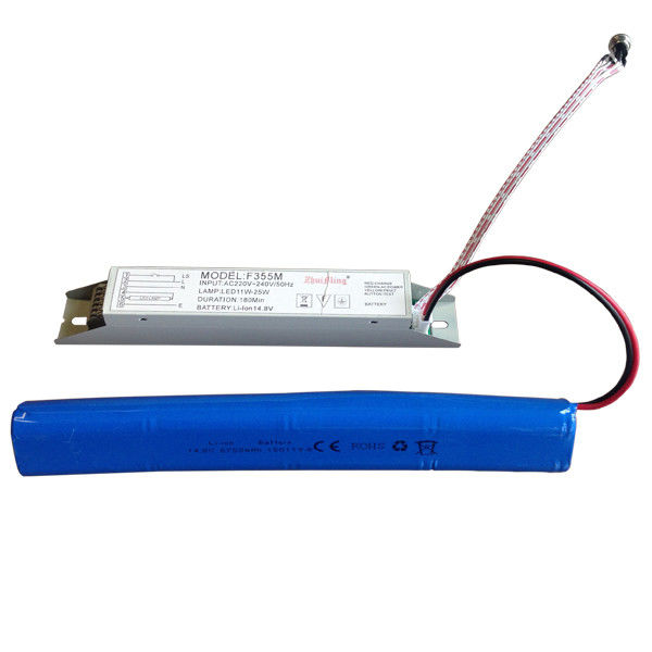 Batterijgevoede Noodverlichting Voeding met Li-ion Batterij 14.8V 6.0Ah en Zelf-test Functie voor Meer dan 3 Uur Gebruiksduur