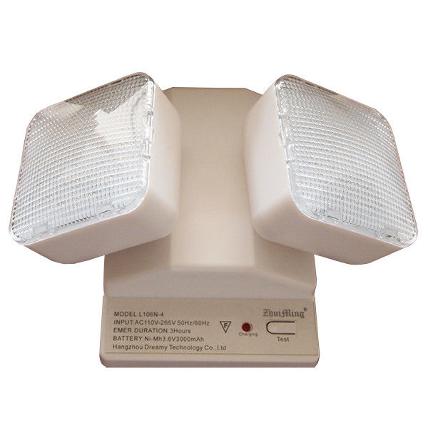 Wandgemonteerde LED-noodverlichting met dubbele spot, 3,6 V Ni-Cd-batterij IP20 TL030CN